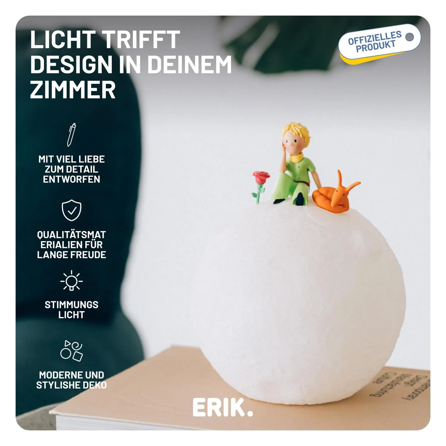 Erik LED Lampe Harz USB Batterie