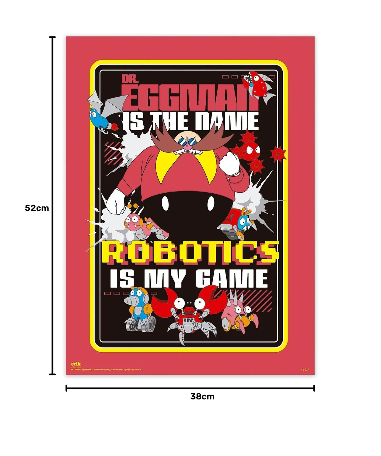 Erik Sonic Poster 2er-Set 38x52 cm Kunstdruck
