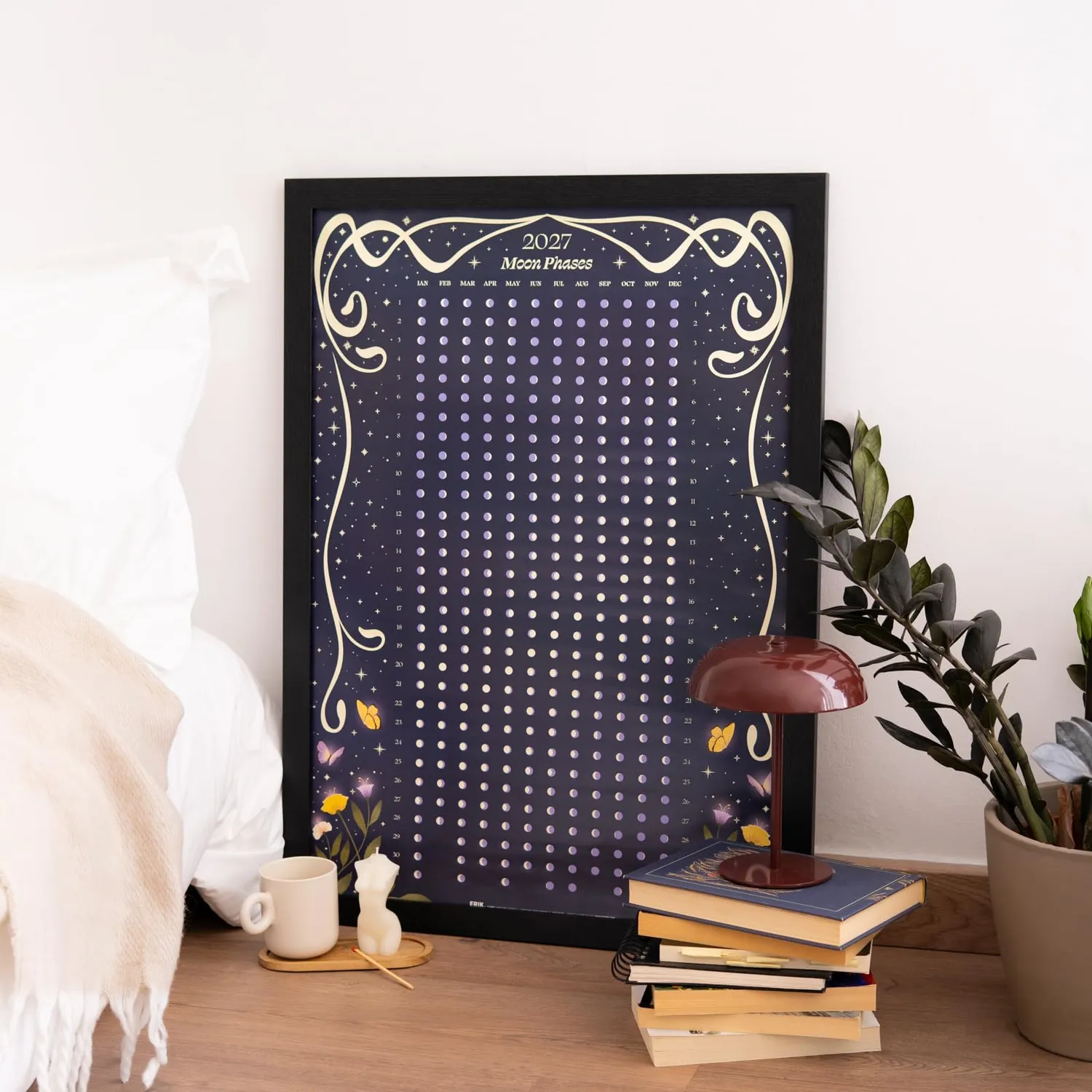 Erik Astral Mondkalender 2027 Wandkalender Poster nachleuchtend