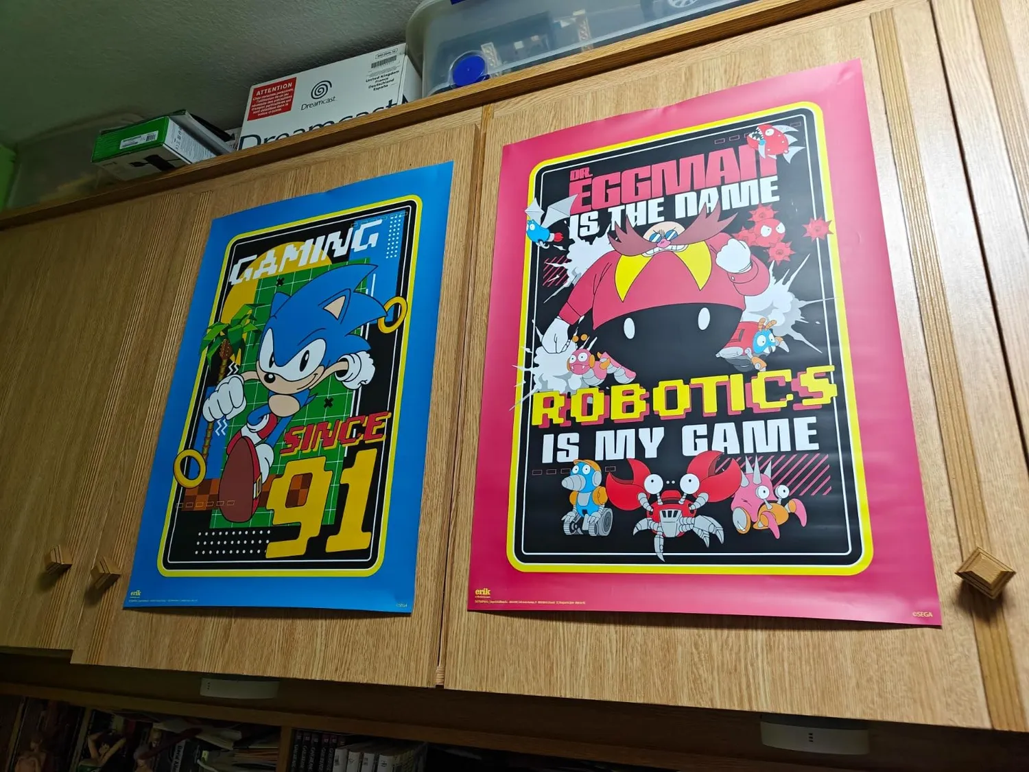 Erik Sonic Poster 2er-Set 38x52 cm Kunstdruck