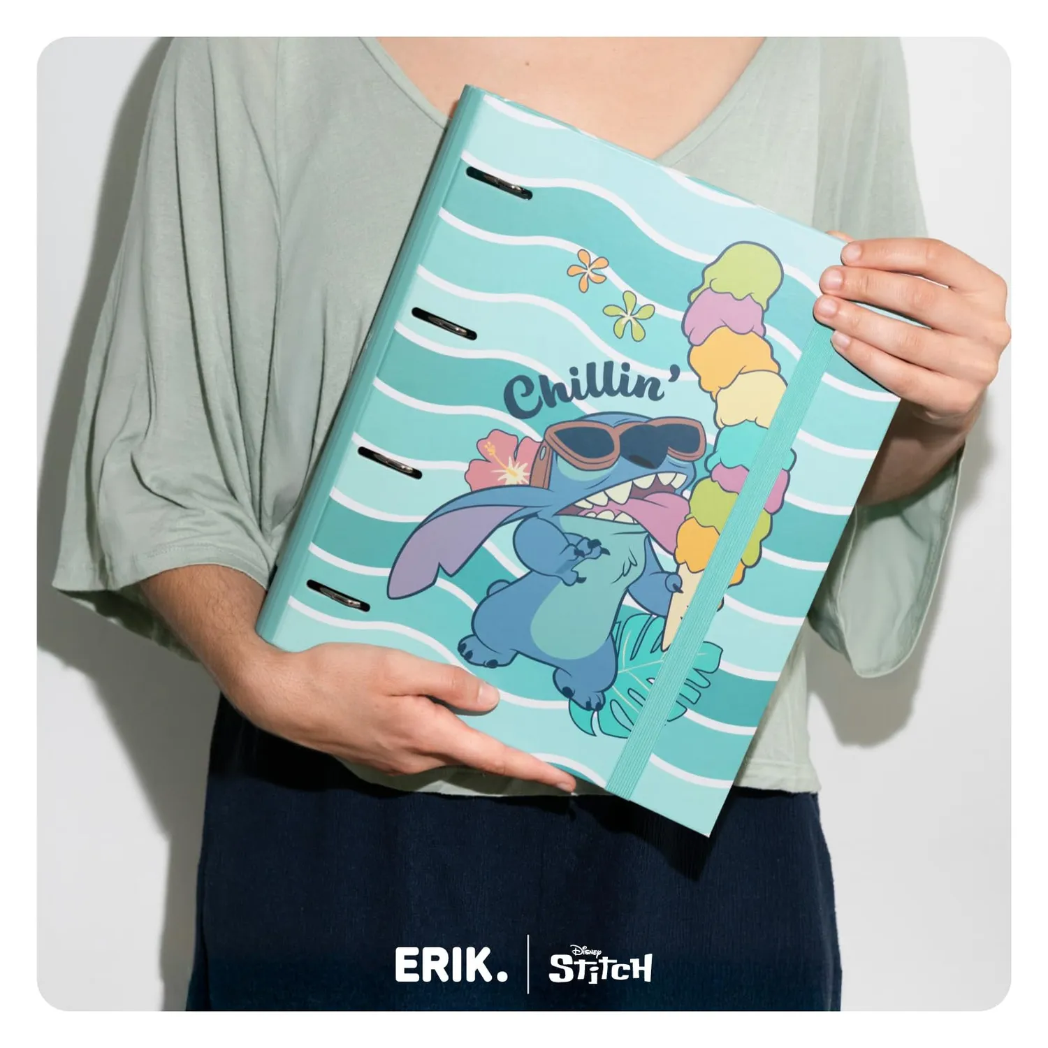 Erik Disney Stitch Ringordner A4 4 Ringe schmal