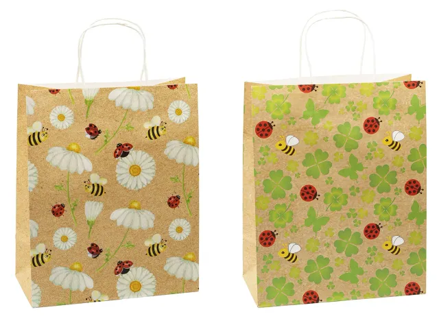 TSI Geschenktüten Kraftpapier 12er Pack