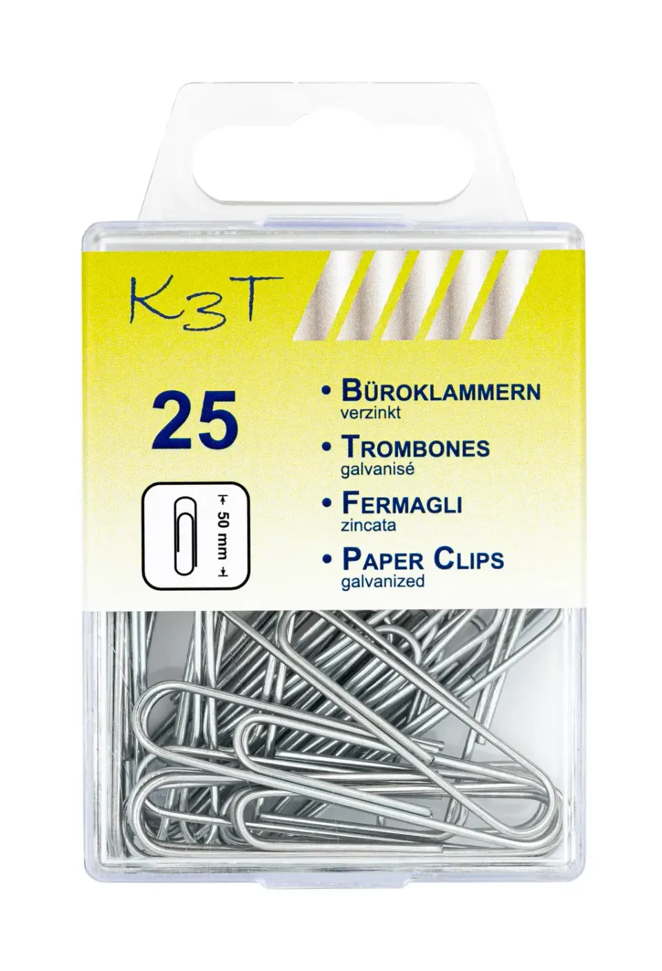TSI 48028 Büroklammern 50mm 25er Box verzinkt