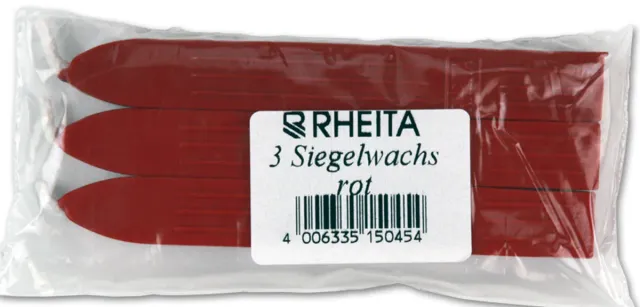 RHEITA Wachsstifte rot 3 Stück im Polybeutel