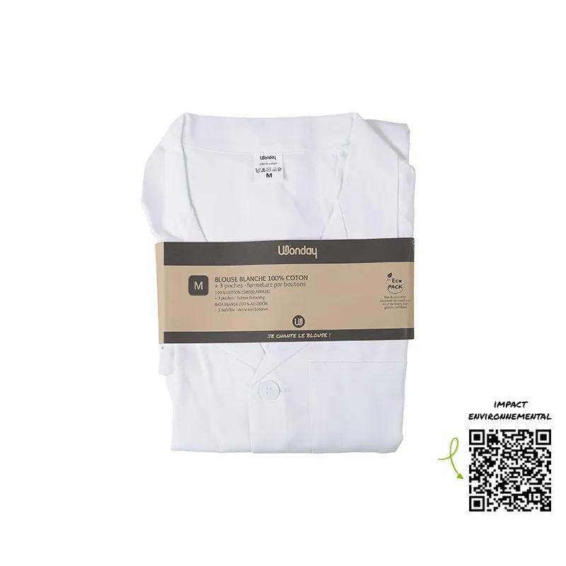 WONDAY Arbeitskittel weiss 190 g/m²