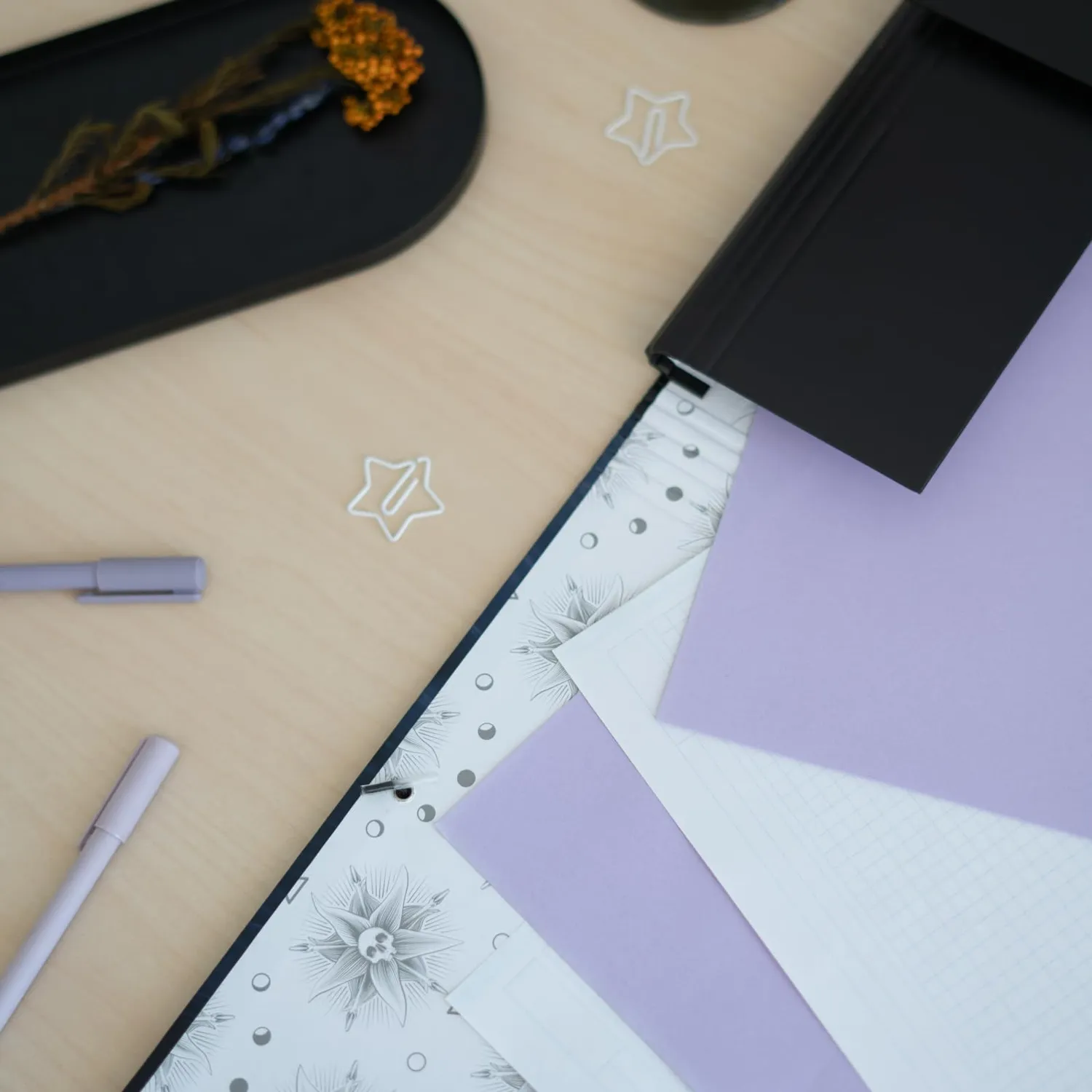 Erik Wednesday Addams Sammelmappe A4 3 Klappen robust