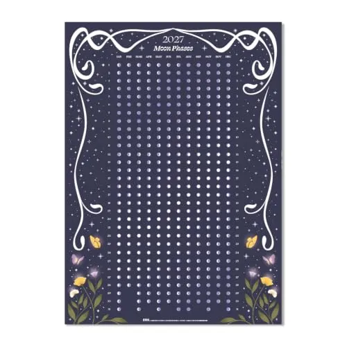 Erik Astral Mondkalender 2027 Wandkalender Poster nachleuchtend