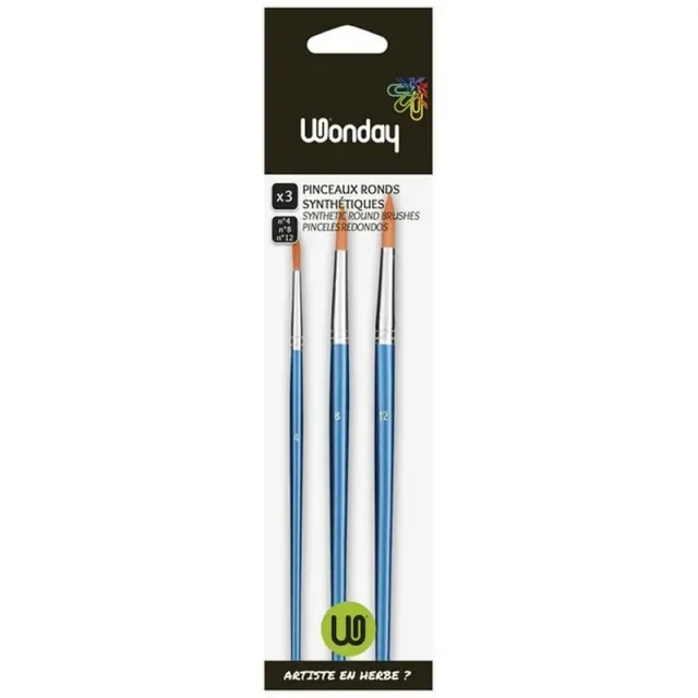 WONDAY 3 synthetische Rundpinsel