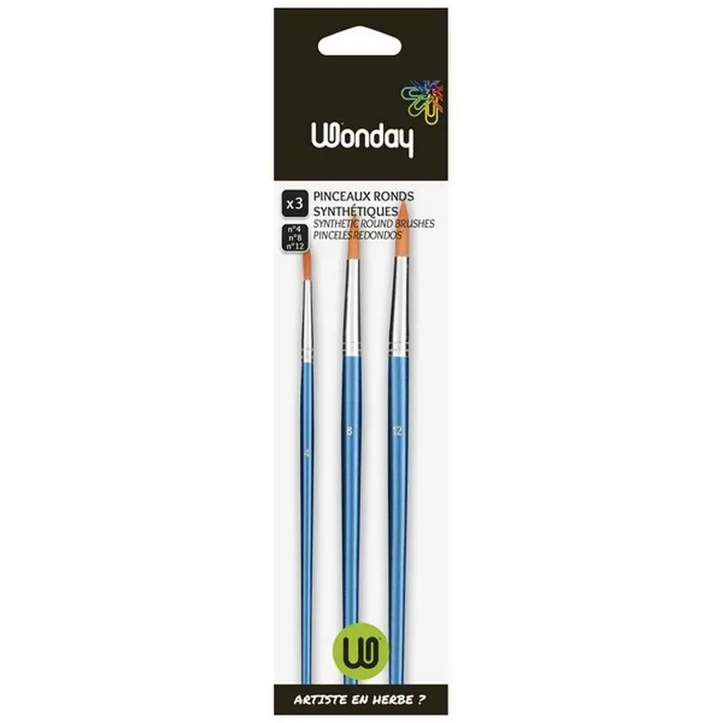 WONDAY 3 synthetische Rundpinsel