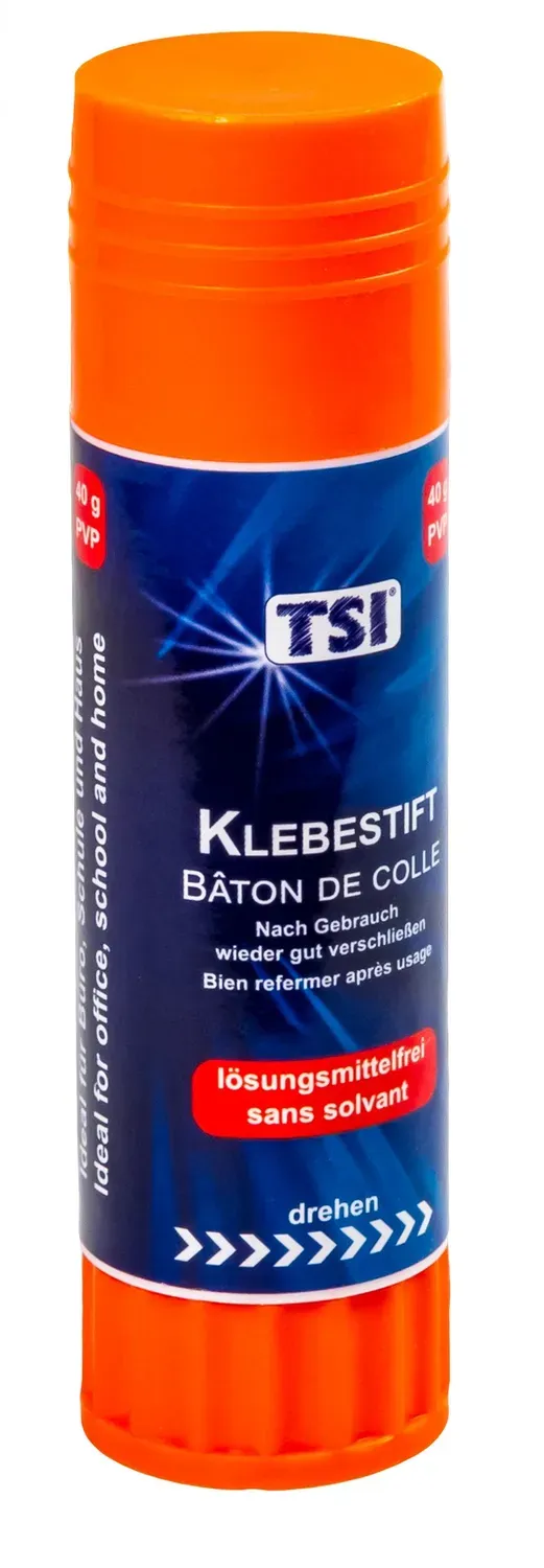 TSI Klebestift 43411 PVP 40g lösungsmittelfrei mit Drehmechanik