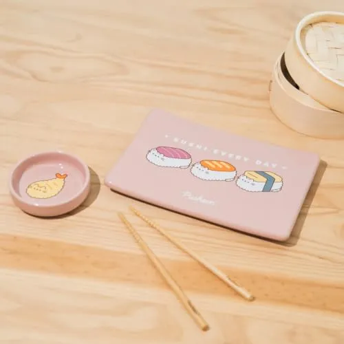 Erik Pusheen Sushi-Set Geschirr Keramik 3-teilig