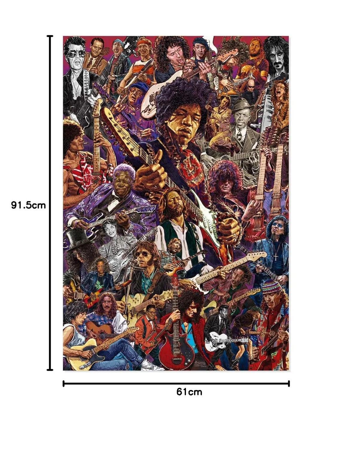Erik Legendary Guitarists Poster Gitarristen