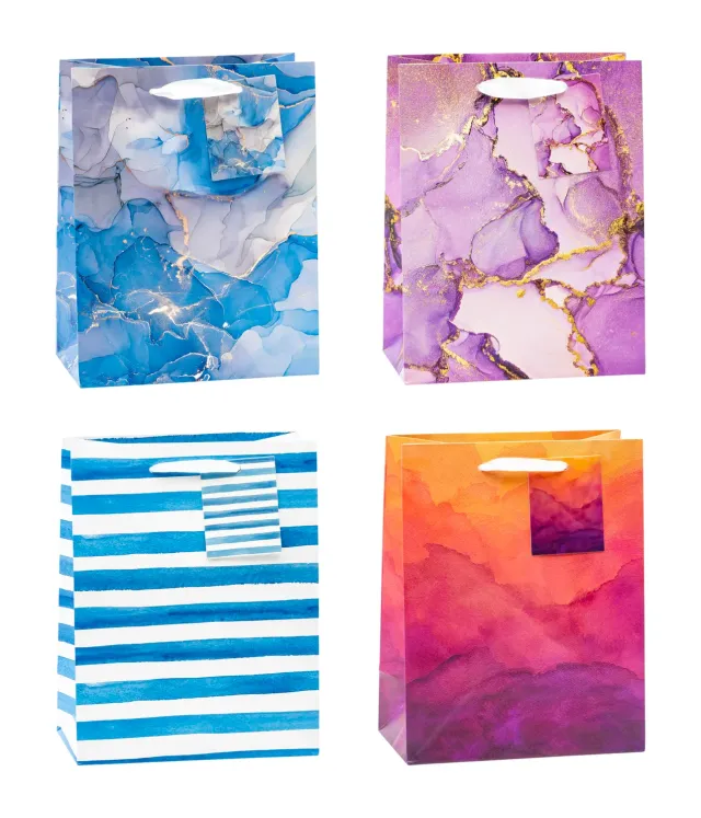 TSI Art Design Geschenktüten 12er-Pack mit Kordel