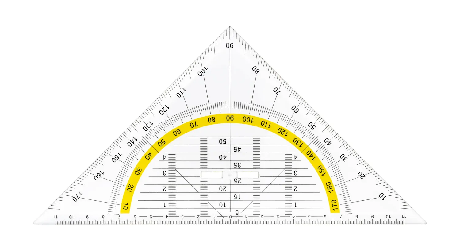 TSI 46322 Geodreieck transparent