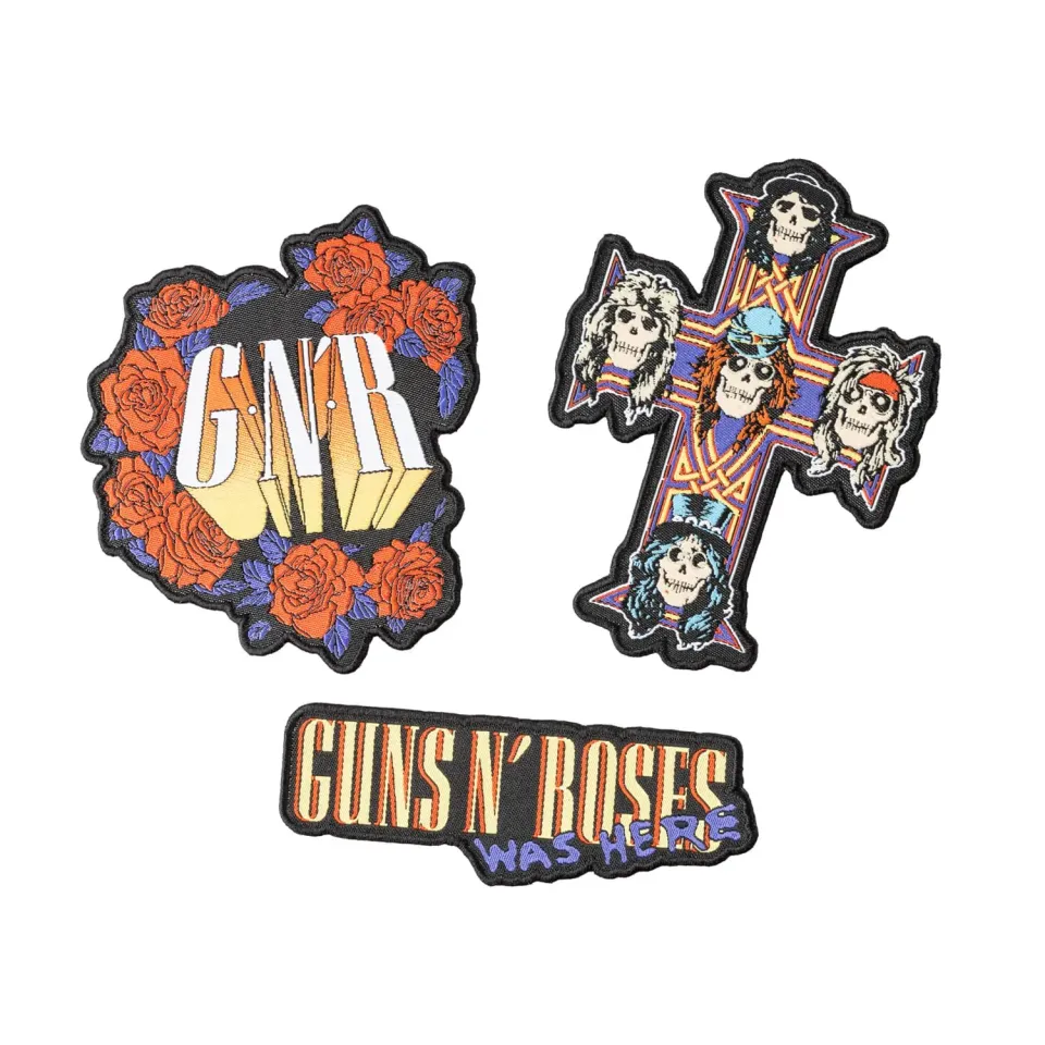 Erik Guns N Roses Patches 3er-Set gestickt