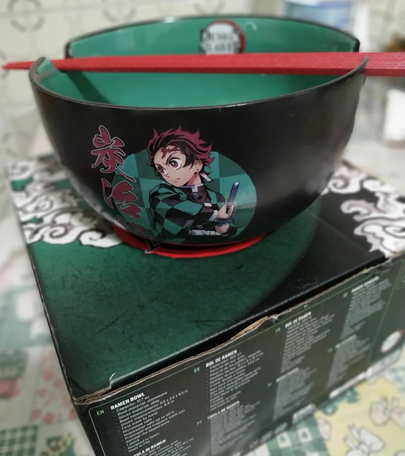 Erik Demon Slayer Ramen Bowl 1400 ml mit Stäbchen