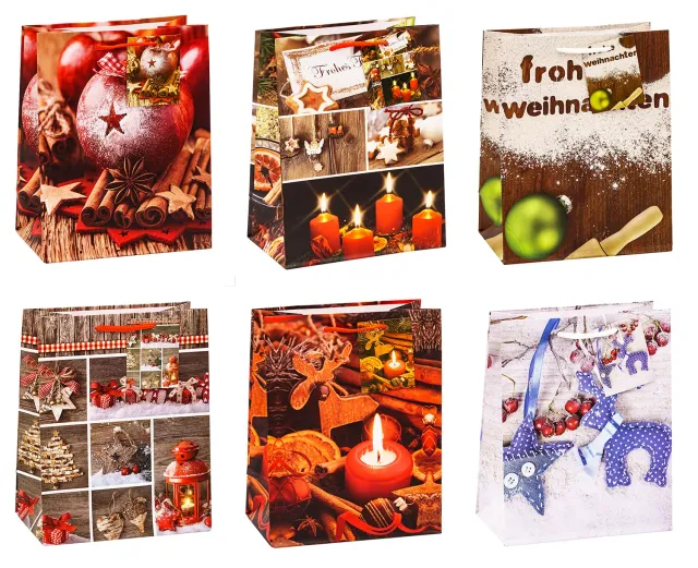 TSI Weihnachten Serie 6 Geschenktüten 12er Pack