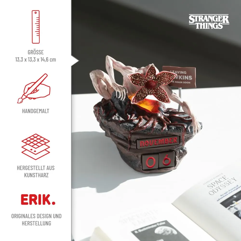 Erik Stranger Things Demogorgon Ewiger Kalender 3D-Figur