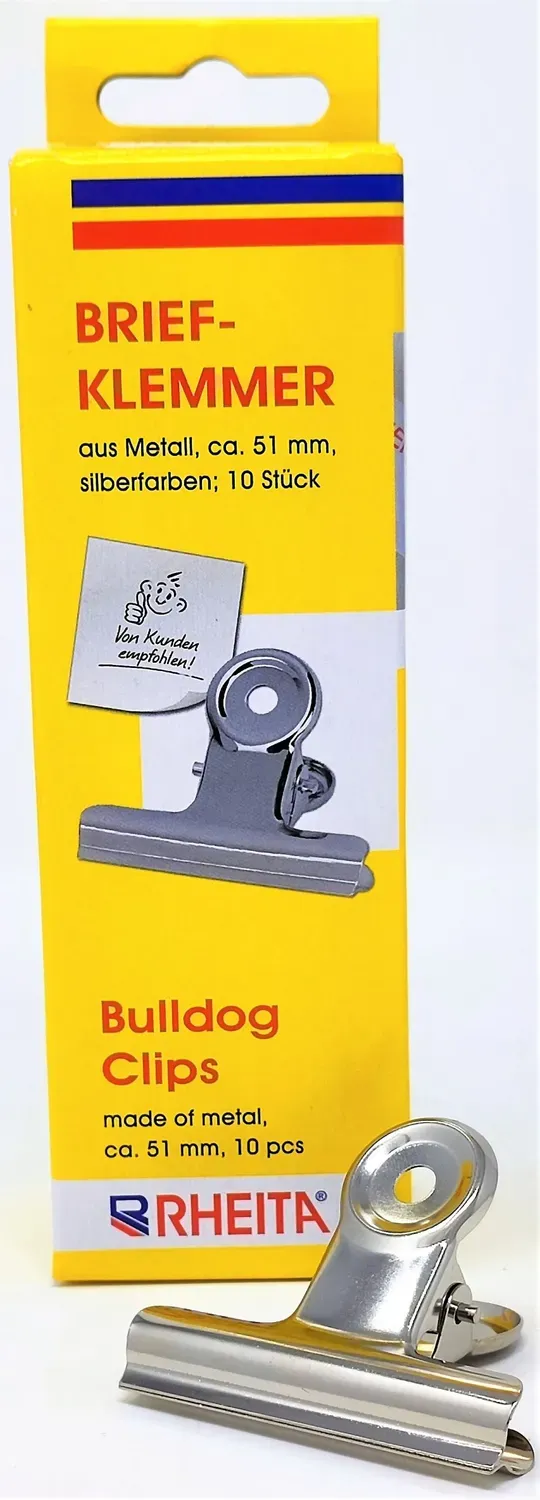 RHEITA Briefklemmer Metall silber