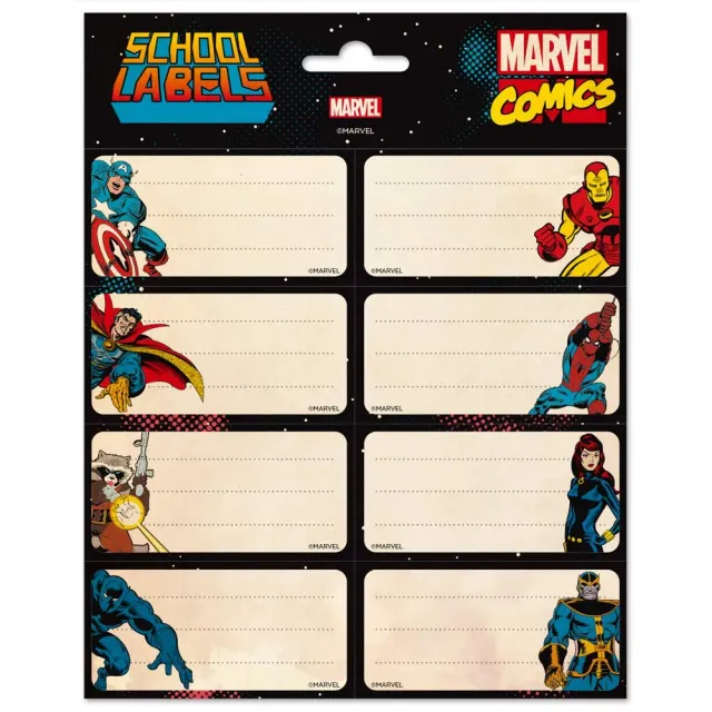 Erik Marvel Avengers Etiketten selbstklebend 8x4 cm
