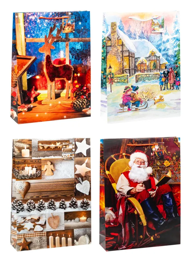 TSI Weihnachten Serie 7 Geschenktüte matt reissfest