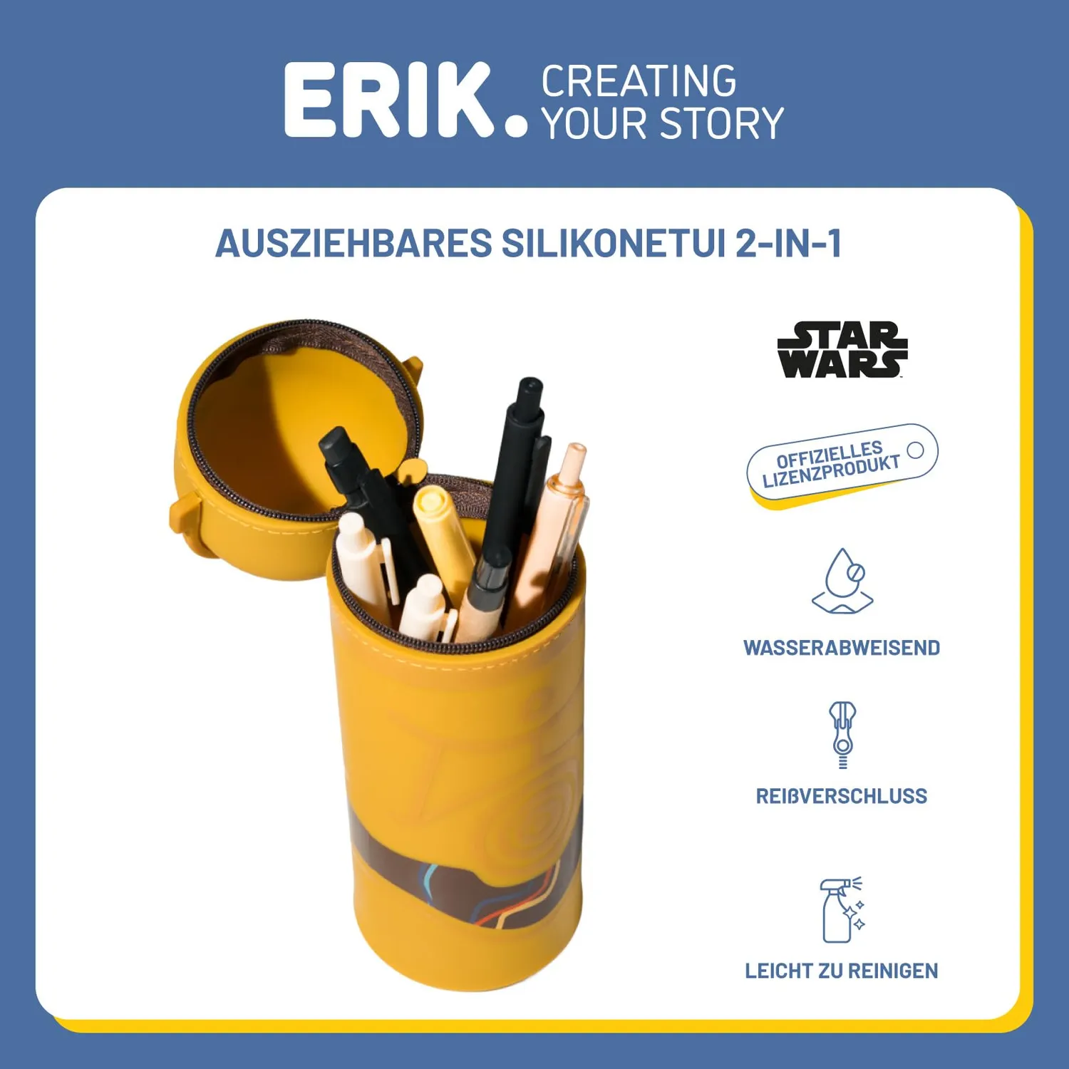 Erik Star Wars Federmäppchen Silikon rund