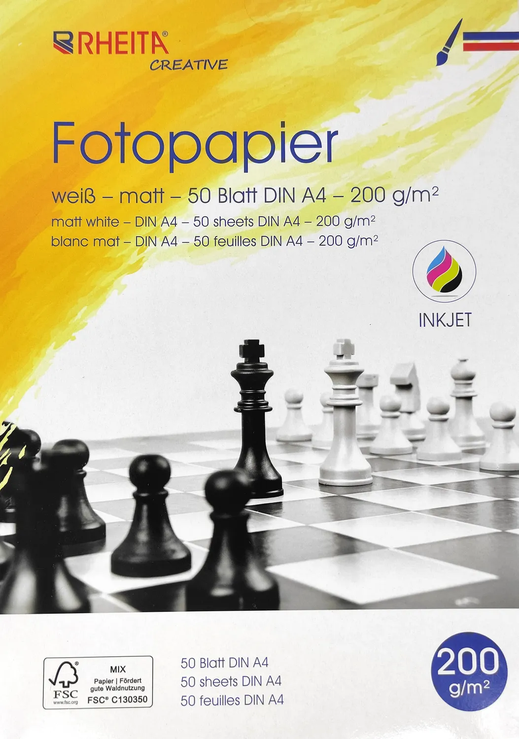 RHEITA Fotopapier A4 50 Blatt 200 g/m²