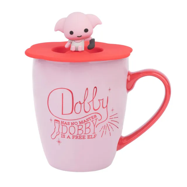 Erik Harry Potter Dobby Kaffeetasse mit Deckel 350 ml Silikonfigur