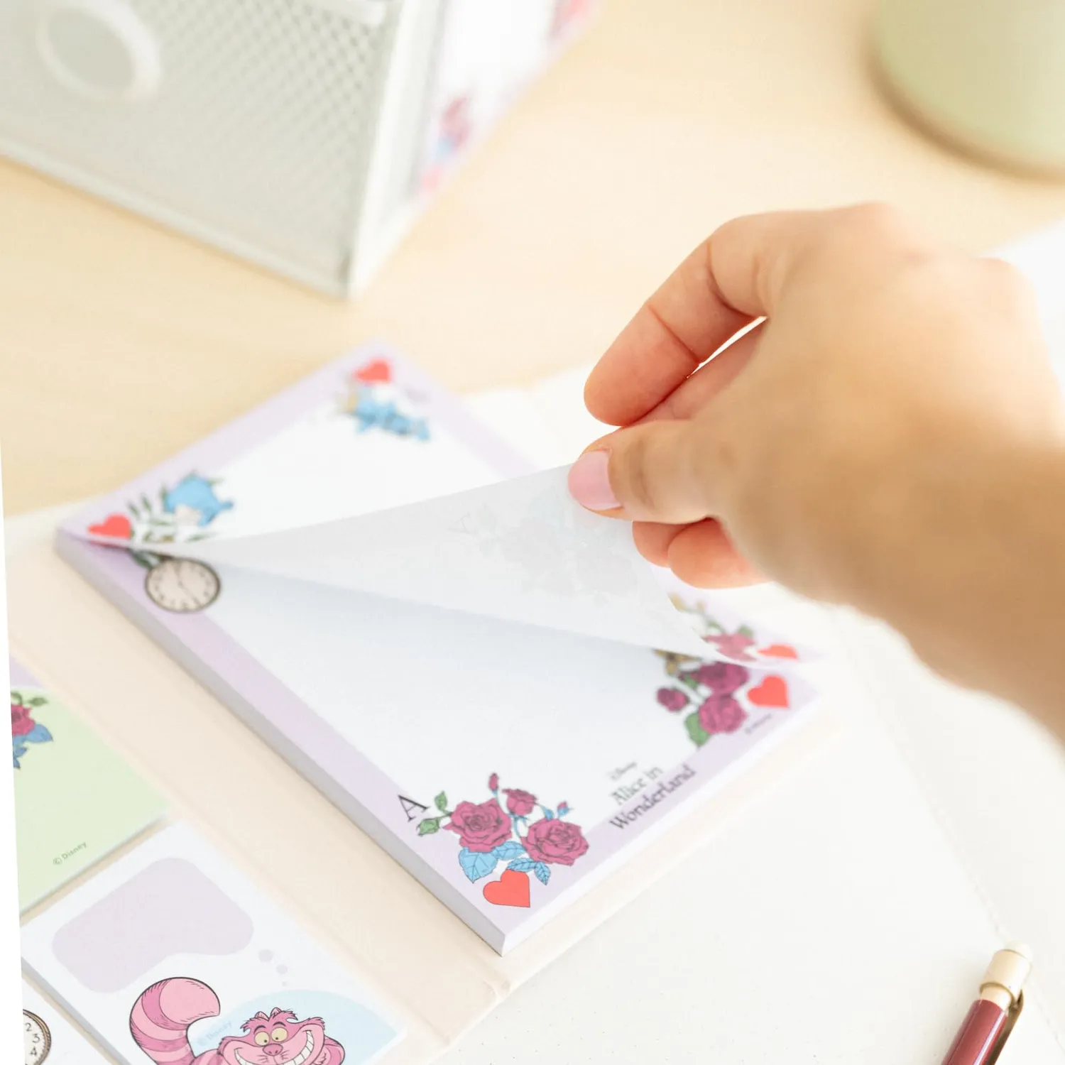 Erik Disney Alice Notizblock A6 mit Haftnotizen 15,5x11 cm