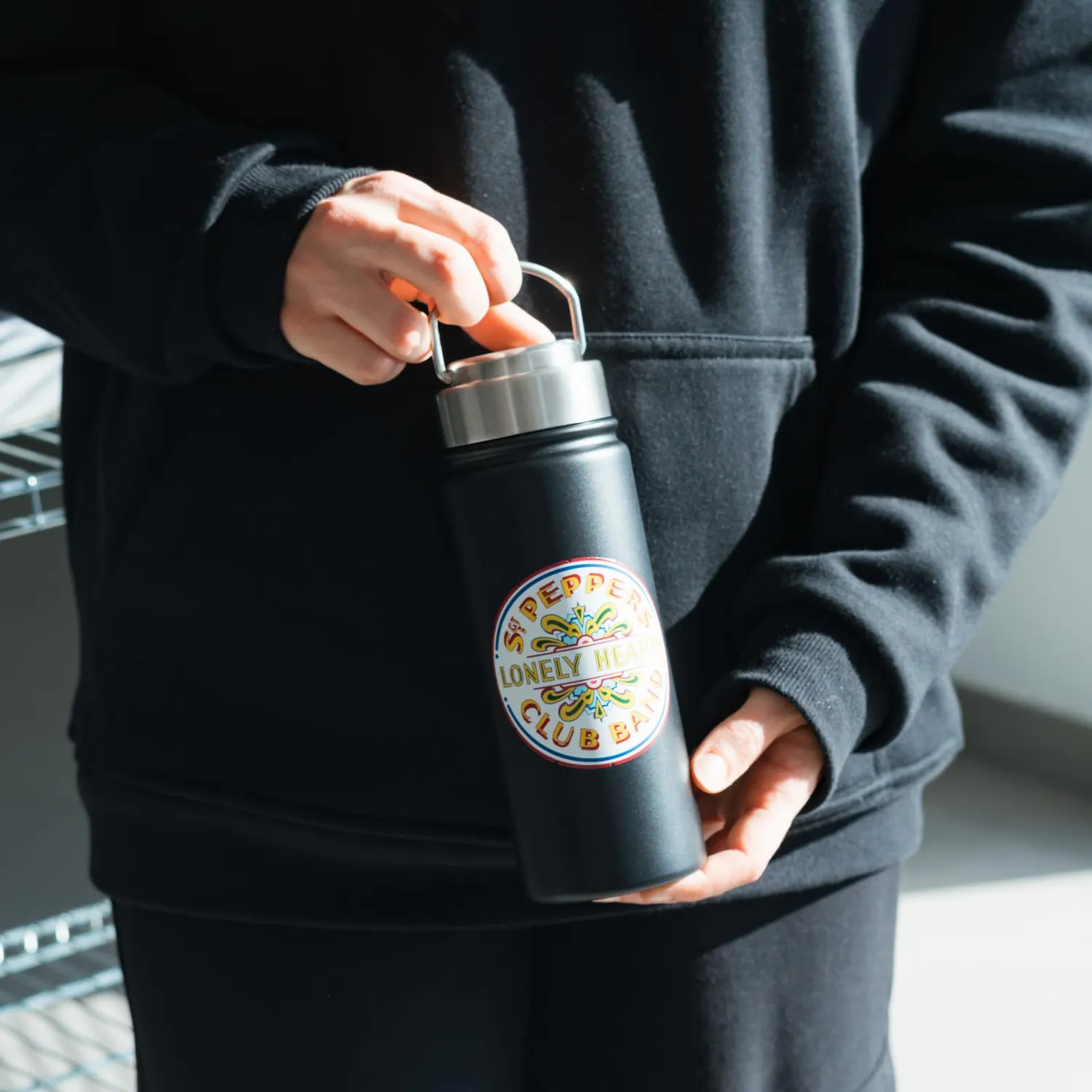 Erik The Beatles Trinkflasche 550 ml Edelstahl isoliert