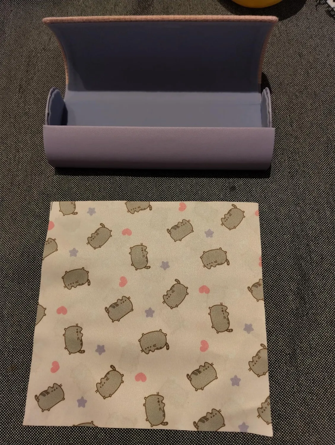 Erik Pusheen Cat Brillenetui Hartschale mit Mikrofasertuch