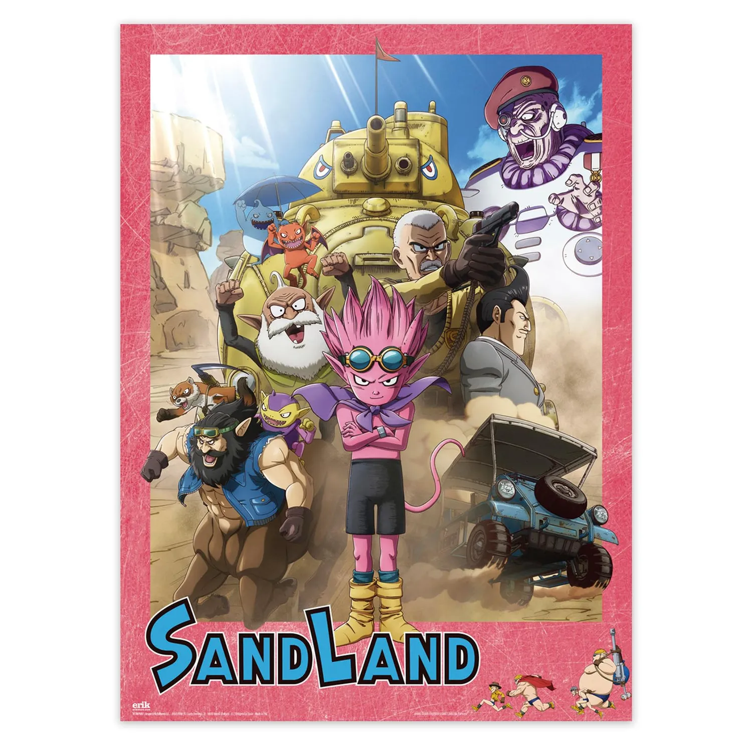 Erik Sand Land Poster 2er-Set 38x52 cm mit Klebemasse