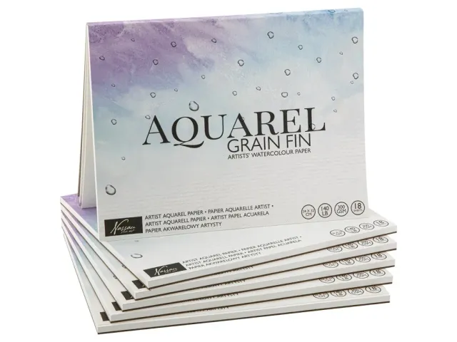 RHEITA Aquarellblock weiß 24x32 cm 18 Blatt 300 g/m²