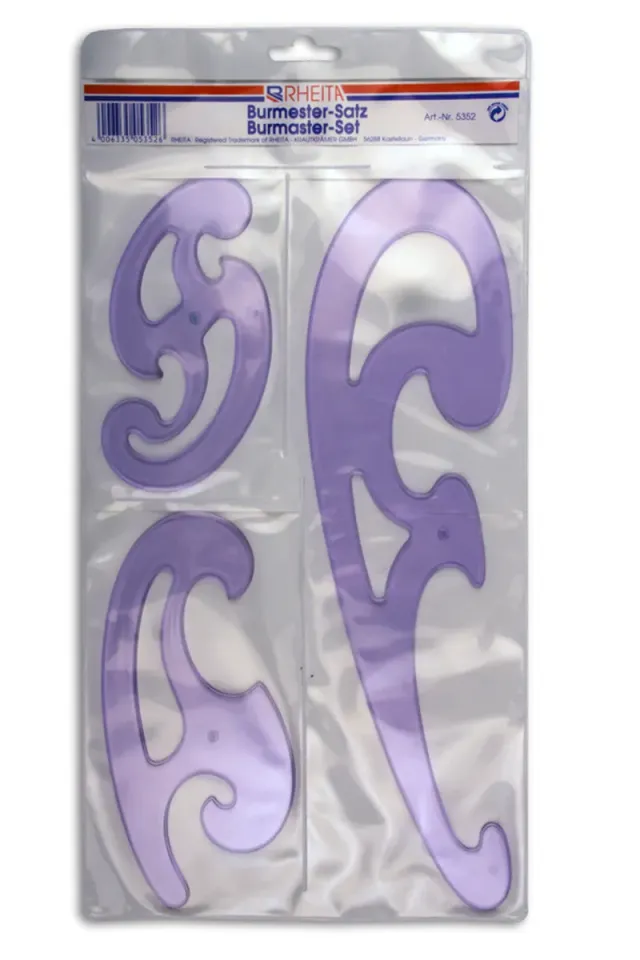 RHEITA Burmester-Set aus Kunststoff, transparent, 3-teilig