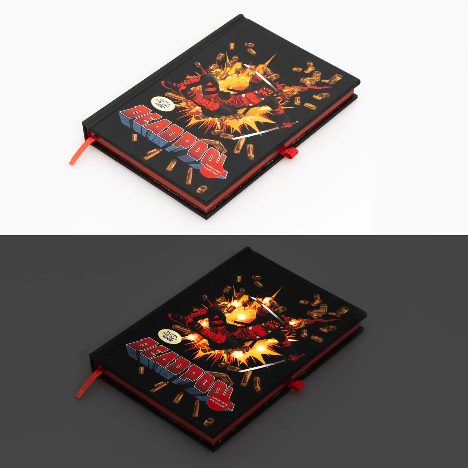 Erik Marvel Snap Deadpool Journal A5 Notizbuch mit Licht