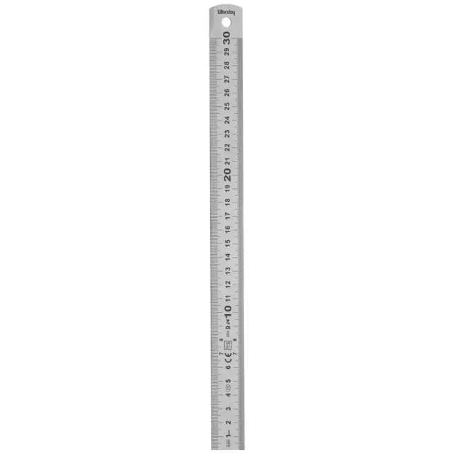 WONDAY Lineal 30 cm halbstarr Kunststoff
