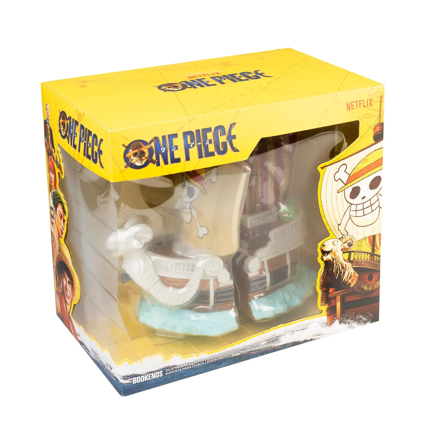 Erik One Piece Going Merry Buchstütze 2er-Set Kunstharz