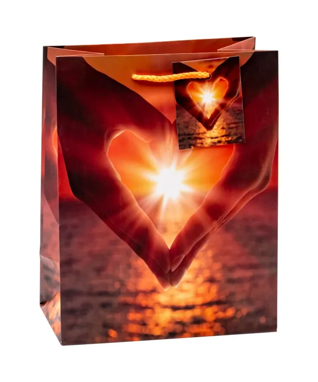 TSI SONNENUNTERGANG Geschenktüten Mittel 3er-Pack matt und reißfest