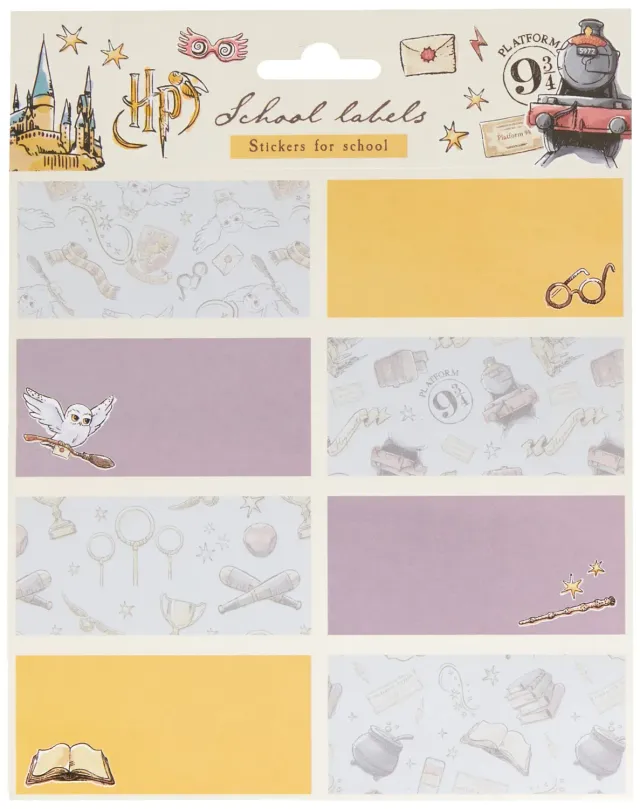 Erik Harry Potter Hogwarts Aufkleber 16 Stück 8x4 cm