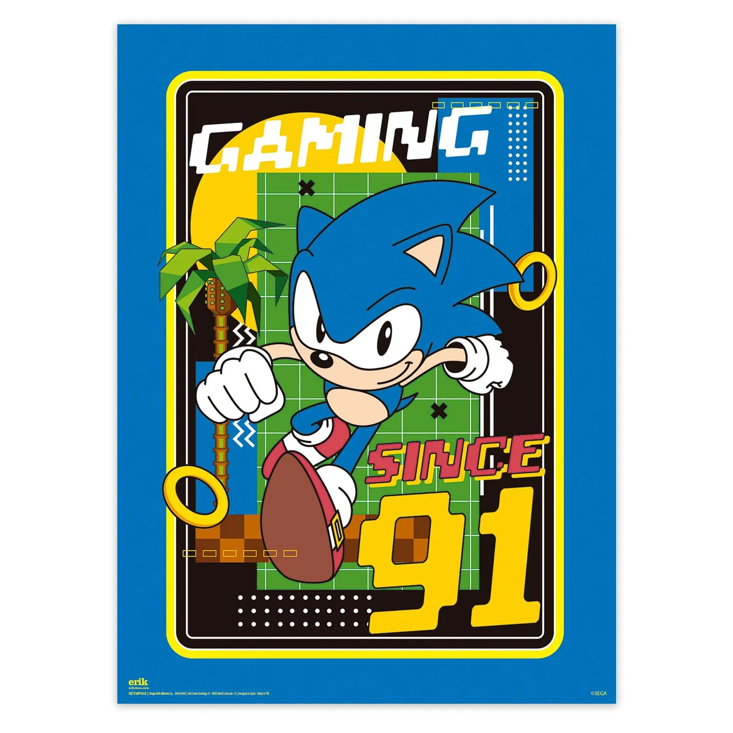 Erik Sonic Poster 2er-Set 38x52 cm Kunstdruck