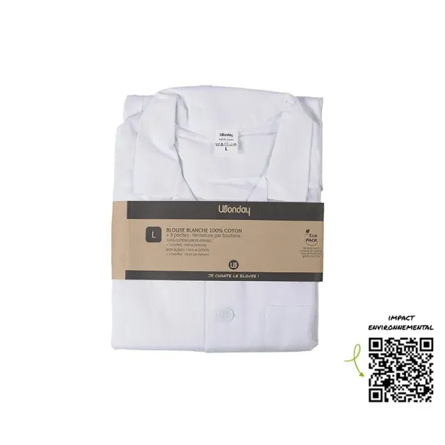 WONDAY Arbeitskittel weiss 190 g/m²