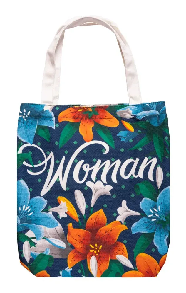 Erik Frida Kahlo Shopper Blau Blumen Polyester