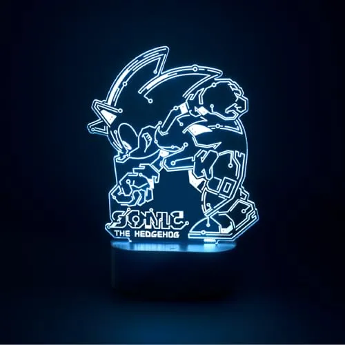 Erik Sonic The Hedgehog Lampe LED Farbwechsel