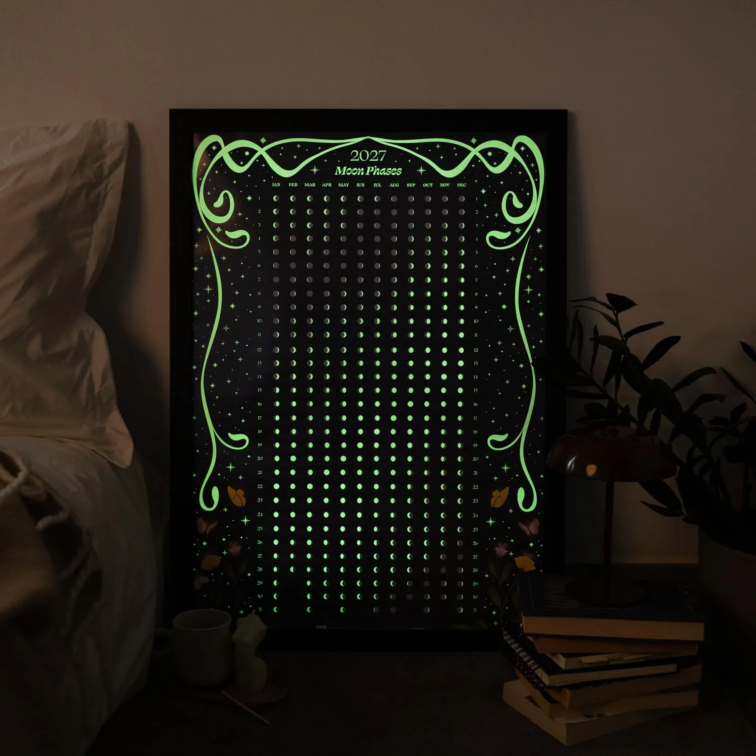 Erik Astral Mondkalender 2027 Wandkalender Poster nachleuchtend