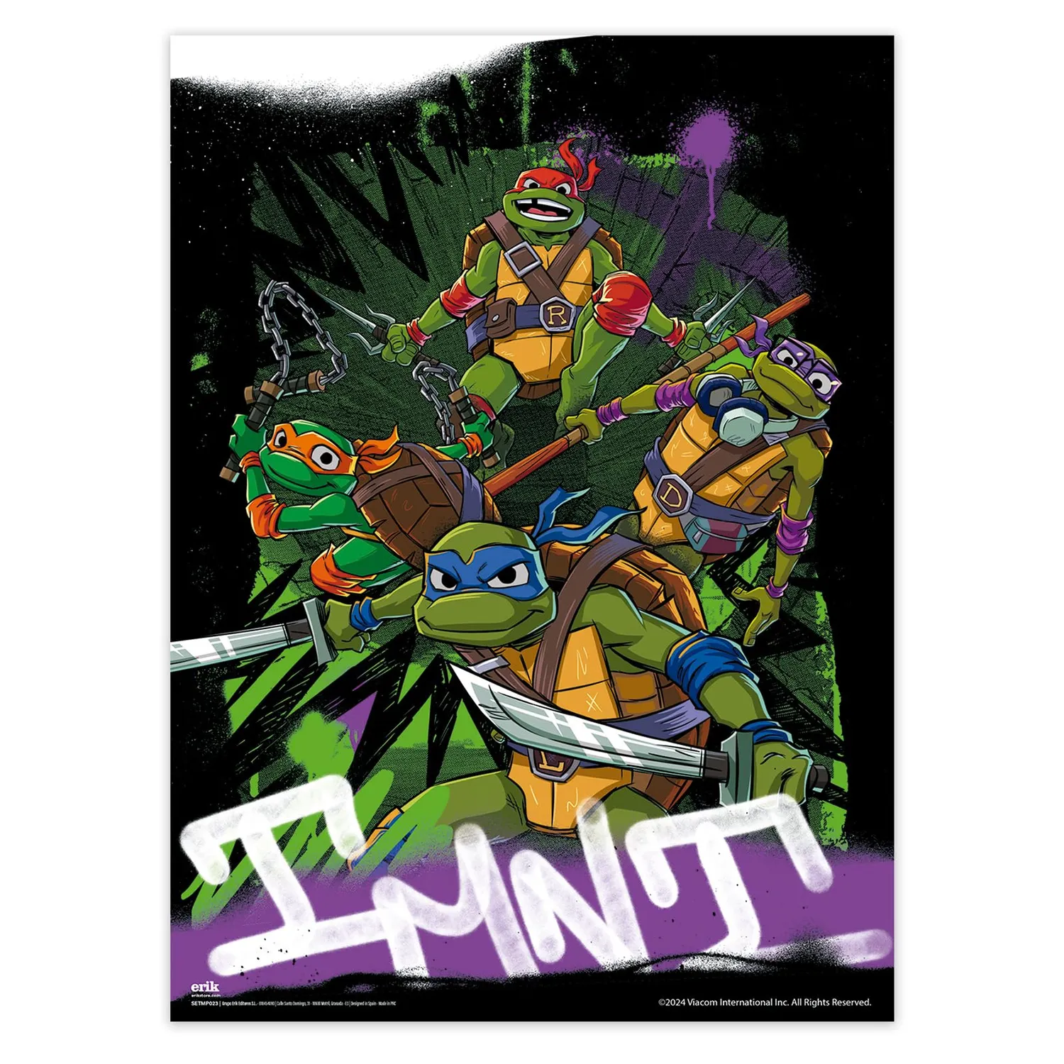 Erik Tortugas Ninja Poster Set 2-teilig 38 x 52 cm