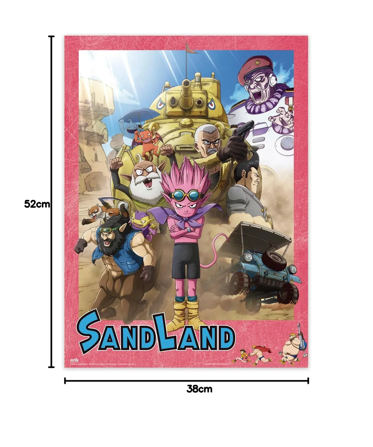 Erik Sand Land Poster 2er-Set 38x52 cm mit Klebemasse