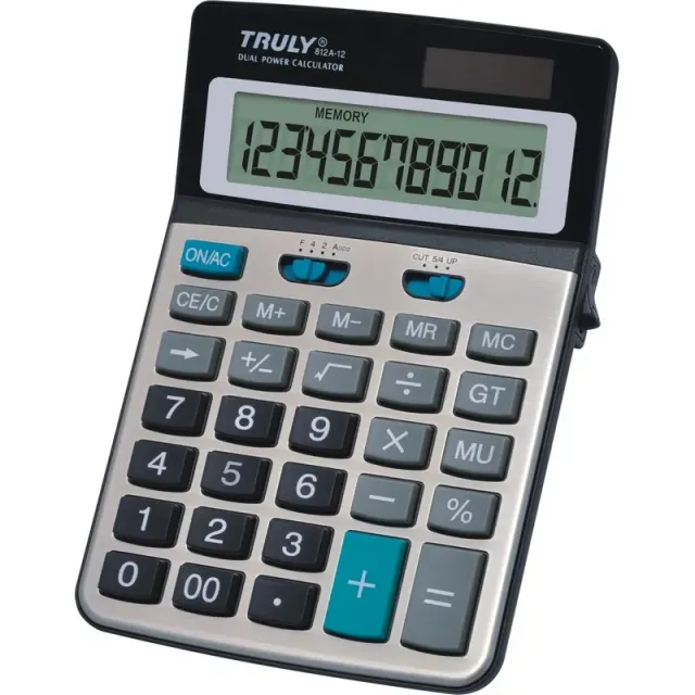 WONDAY Reskal 12 chiffres Taschenrechner 12-stellig mit Margenfunktion