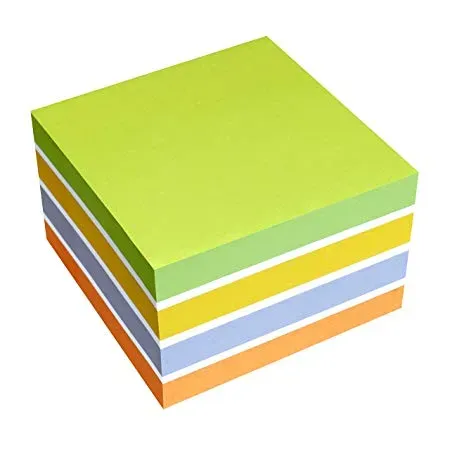 RHEITA Haftnotizen-Würfel Brillantmix 75 x 75 mm 450 Blatt