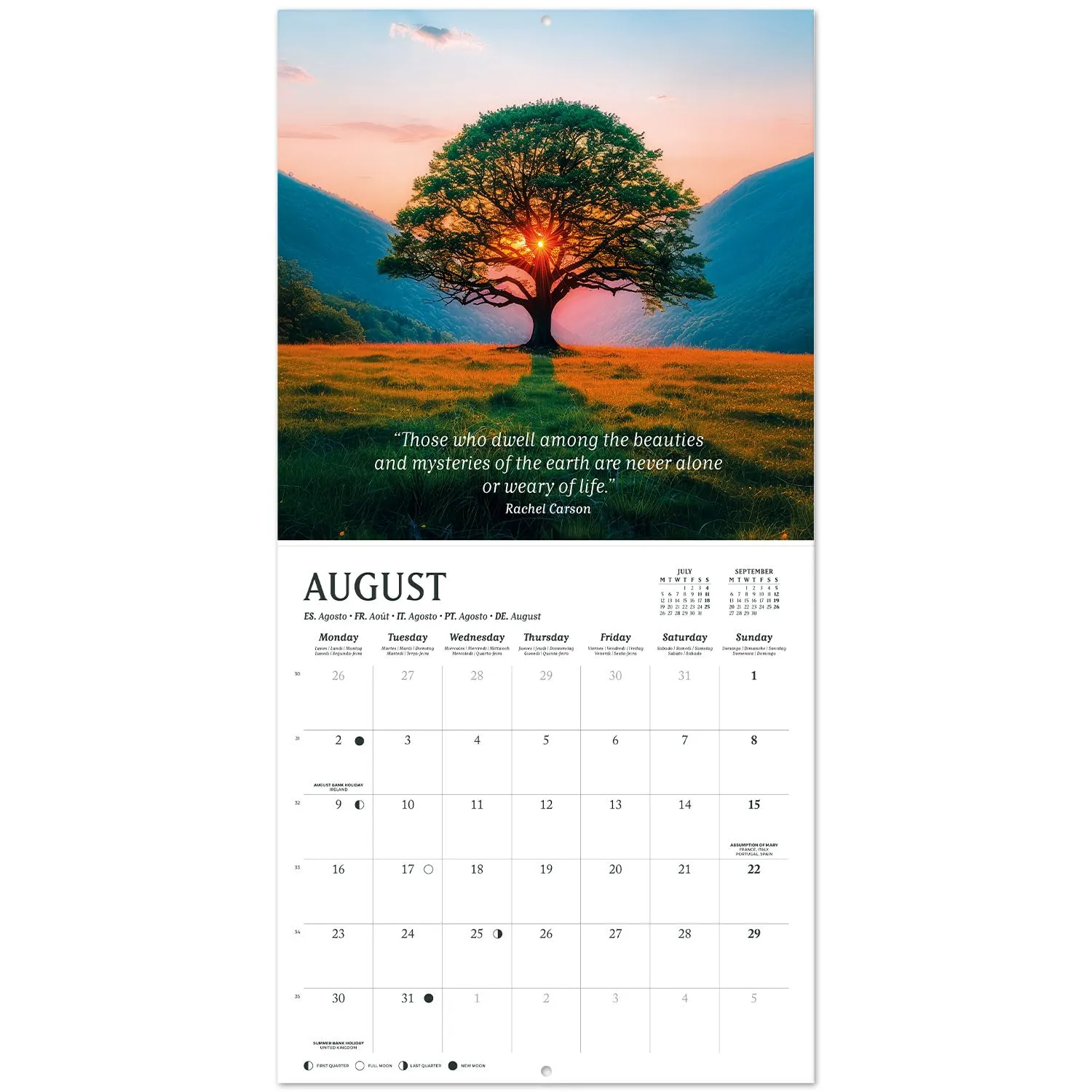 Erik Wandkalender 2027 30x30 Naturmotive