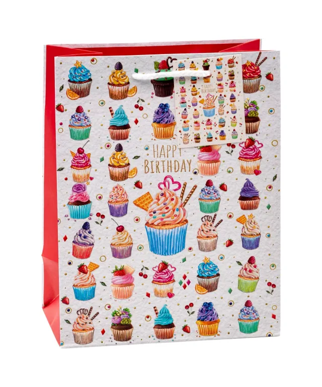 TSI MUFFINS/CUPCAKE Geschenktüten mittel 3er-Pack Geburtstag